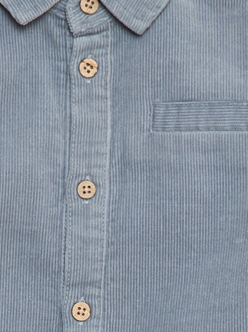 Camisa em veludo cotelê - Kiabi