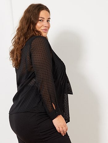 Camisa em voile a ponto cheio - Kiabi