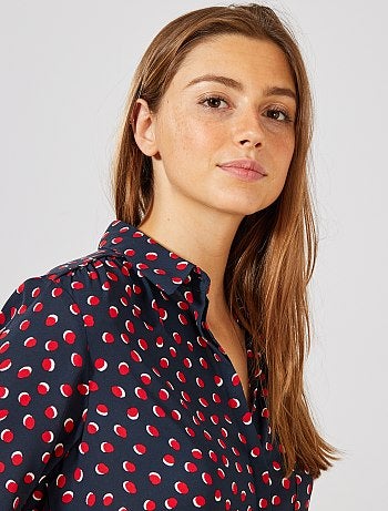 Camisa em voile crepe - Kiabi