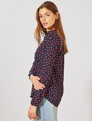 Camisa em voile crepe - Kiabi