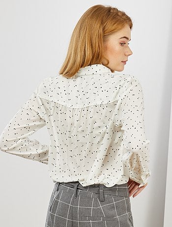 Camisa em voile crepe - Kiabi