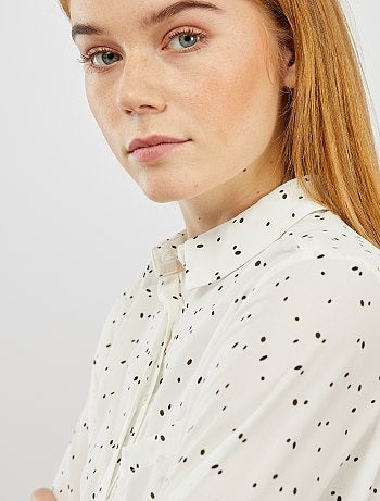 Camisa em voile crepe - Kiabi