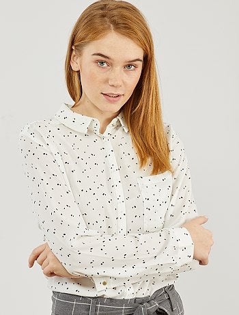 Camisa em voile crepe - Kiabi