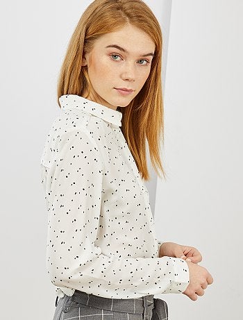 Camisa em voile crepe - Kiabi