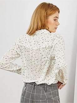 Camisa em voile crepe - Kiabi