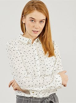 Camisa em voile crepe - Kiabi