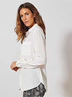 Camisa em voile crepe - Kiabi