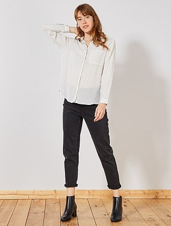 Camisa em voile crepe - Kiabi