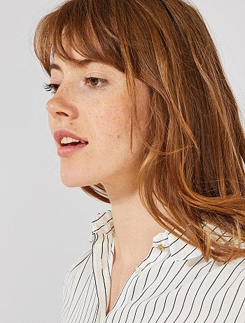 Camisa em voile crepe - Kiabi