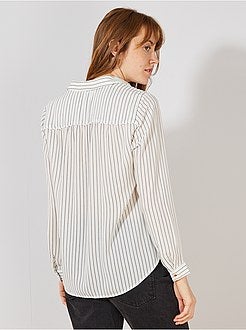 Camisa em voile crepe - Kiabi