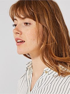 Camisa em voile crepe - Kiabi