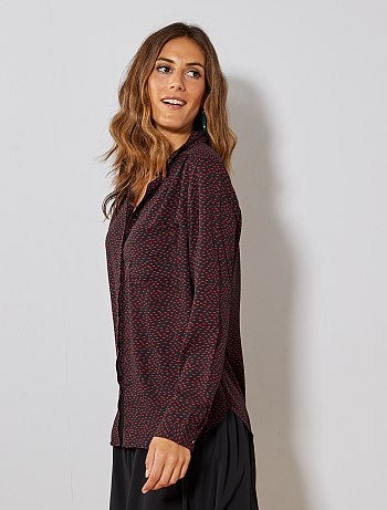 Camisa em voile crepe - Kiabi