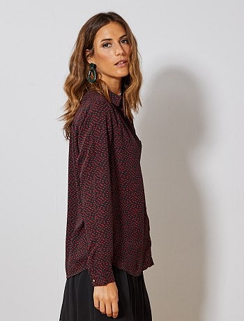 Camisa em voile crepe - Kiabi