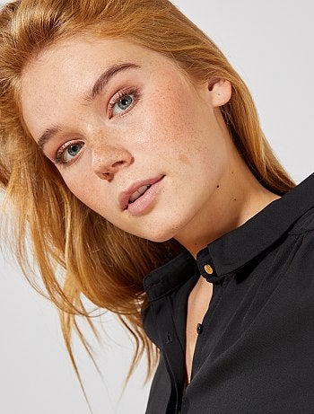 Camisa em voile crepe - Kiabi