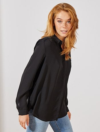 Camisa em voile crepe - Kiabi