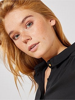 Camisa em voile crepe - Kiabi