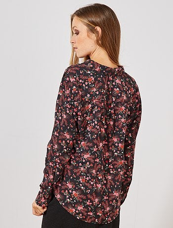 Camisa em voile crepe - Kiabi