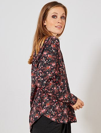 Camisa em voile crepe - Kiabi