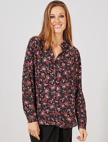 Camisa em voile crepe - Kiabi