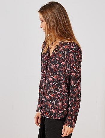 Camisa em voile crepe - Kiabi