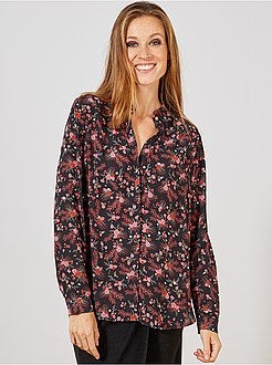 Camisa em voile crepe - Kiabi
