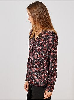 Camisa em voile crepe - Kiabi