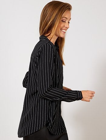 Camisa em voile crepe - Kiabi