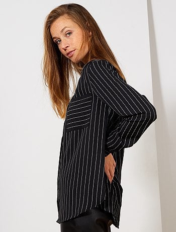 Camisa em voile crepe - Kiabi