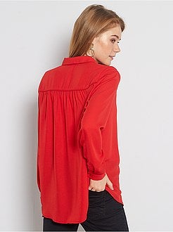 Camisa em voile crepe - Kiabi