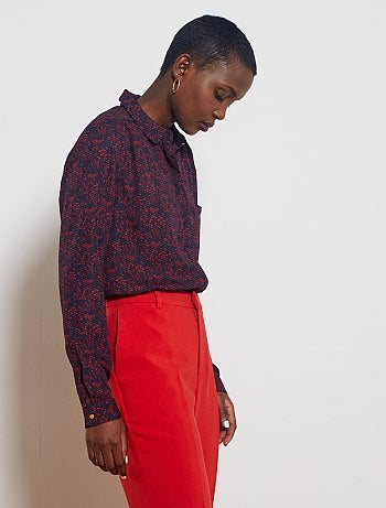 Camisa em voile crepe - Kiabi