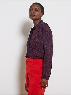 Camisa em voile crepe - Kiabi