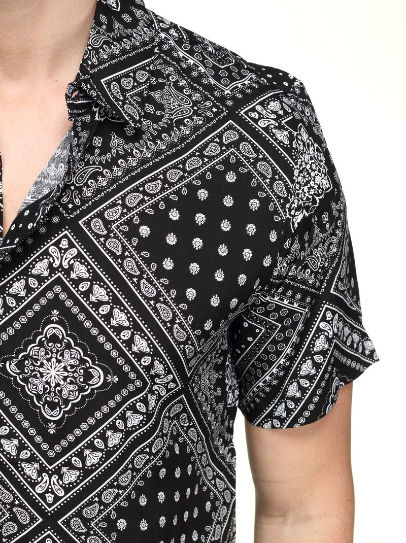 Camisa estampada - frilivin Preto - Kiabi