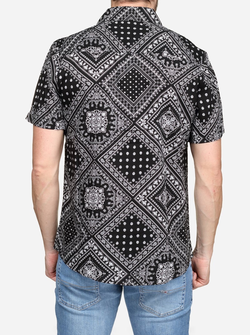 Camisa estampada - frilivin Preto - Kiabi