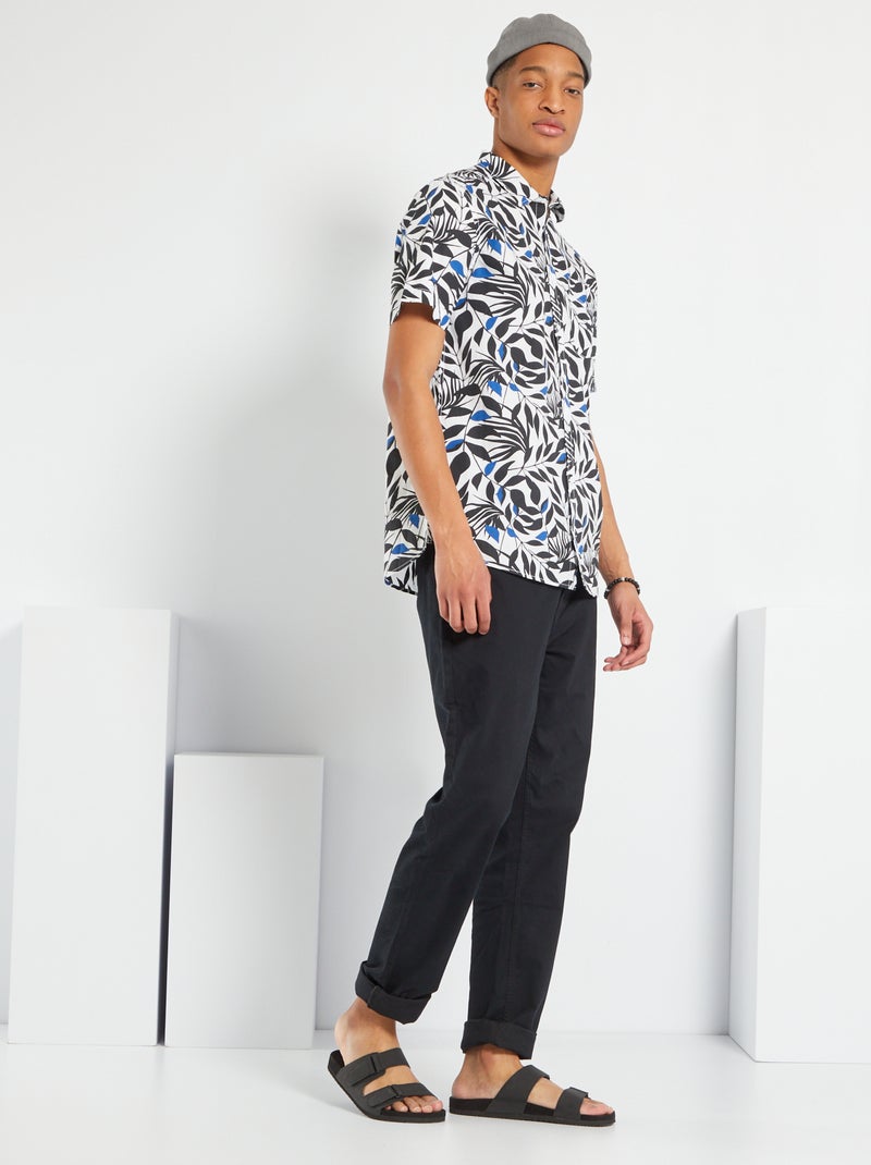 Camisa estampada +1,90 m BRANCO - Kiabi