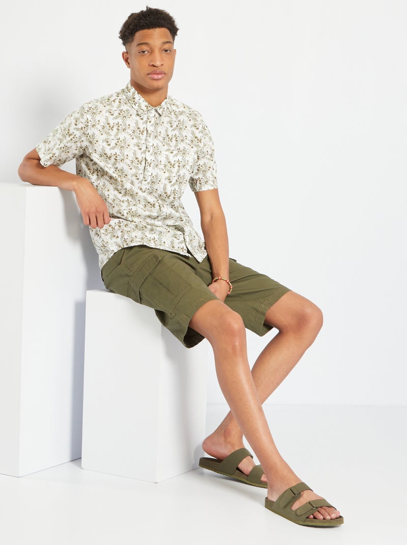 Camisa estampada +1,90 m BRANCO - Kiabi