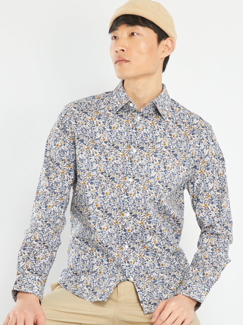 Camisa estampada BRANCO - Kiabi