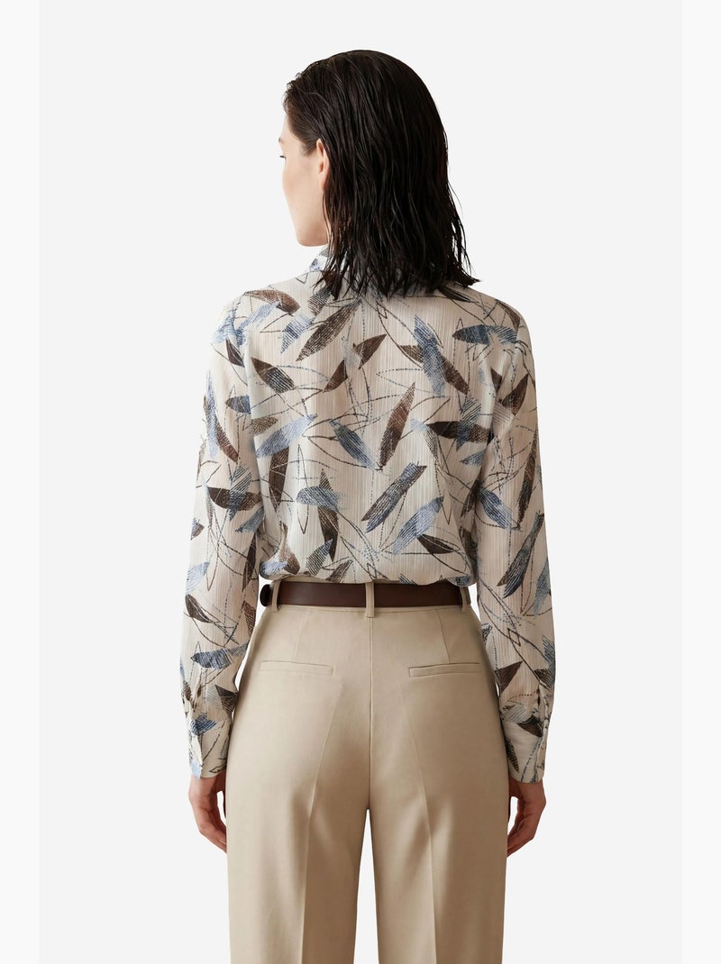 Camisa estampada com botões my fashion Branco - Kiabi
