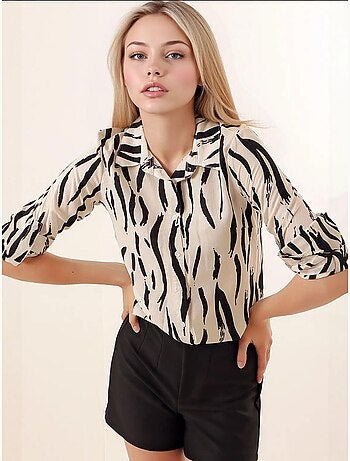 Camisa estampada de manga comprida bdart