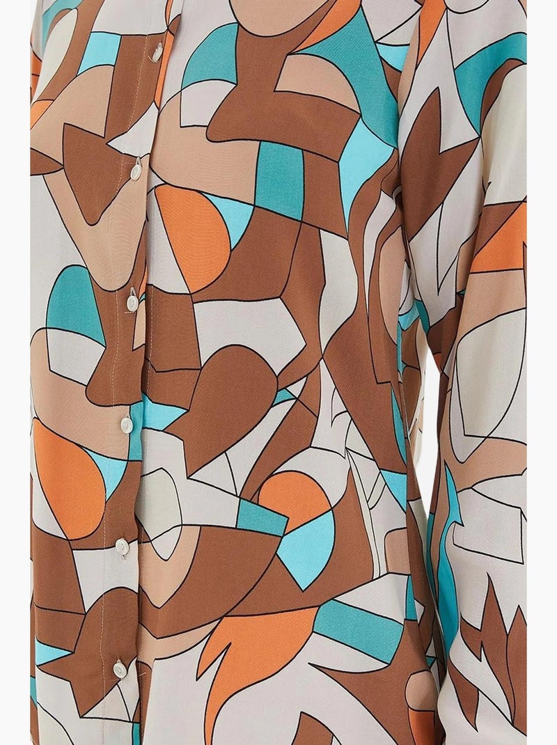 Camisa estampada de manga comprida bdart Castanho-claro - Kiabi