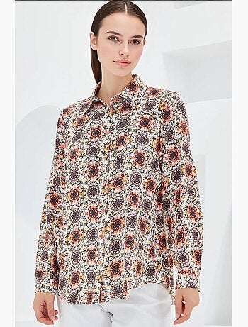Camisa estampada de manga comprida bdart