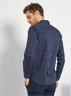 Camisa estampada em cachemira - Kiabi