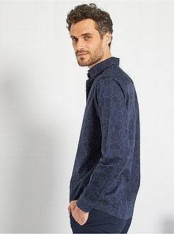 Camisa estampada em cachemira - Kiabi