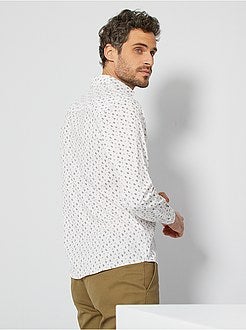 Camisa estampada em cachemira - Kiabi