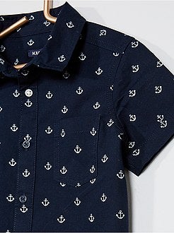 Camisa estampada em flanela - Kiabi