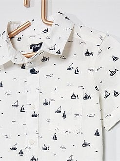 Camisa estampada em flanela - Kiabi