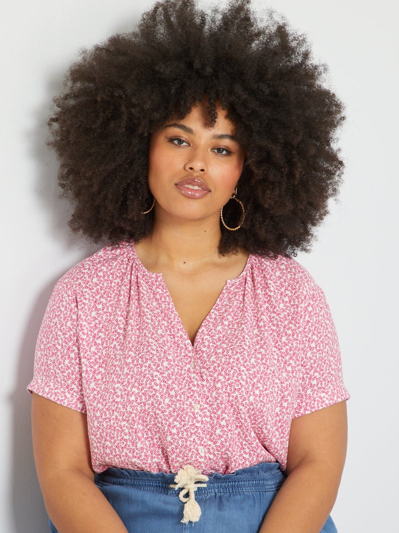 Camisa estampada ROSA - Kiabi