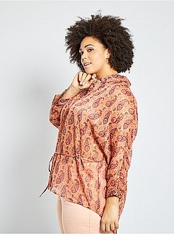 Camisa estampada transparente - Kiabi