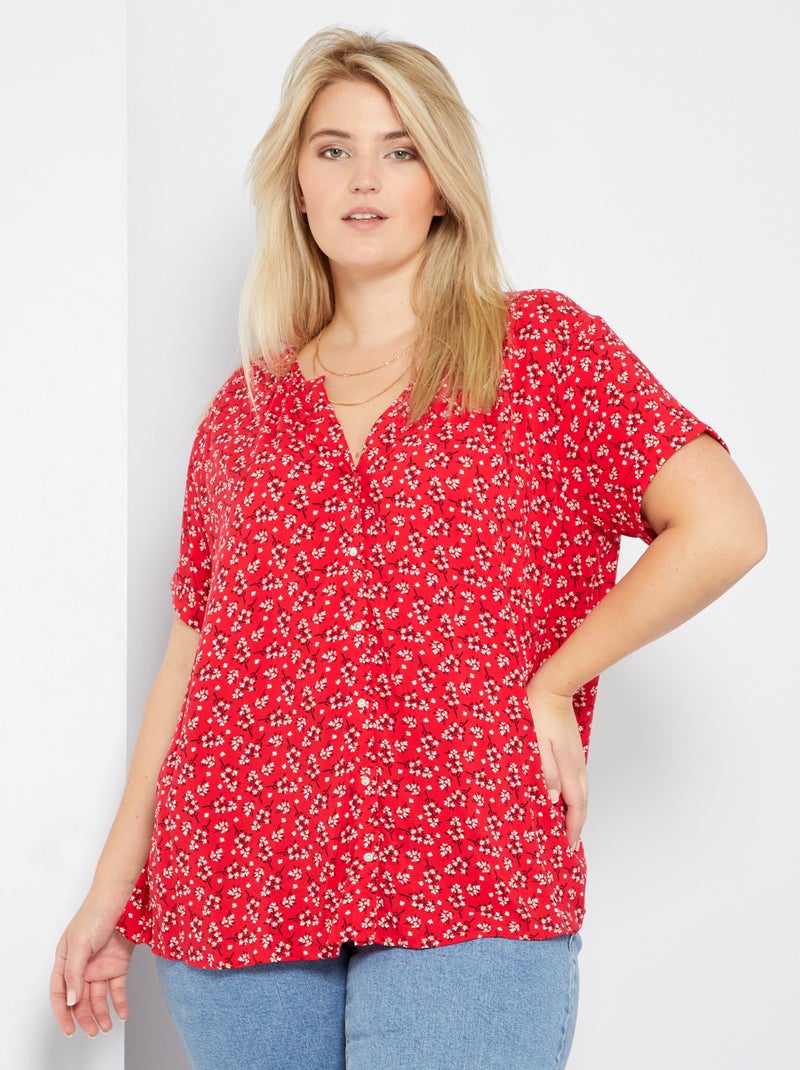 Camisa estampada VERMELHO - Kiabi