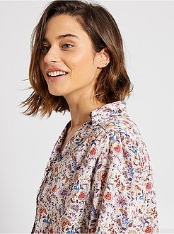 Camisa estampado florido - Kiabi