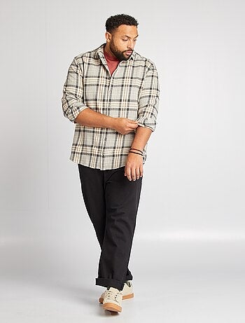 Camisa estilo lenhador regular